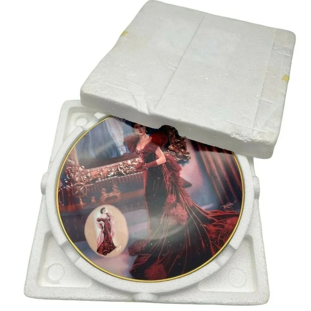 Bradford Exchange The Red Dress Gone With The Wind 1993 Collectors Plate
